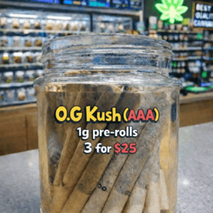 3 pk pre rolls OG Kush